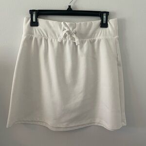 White tennis skirt